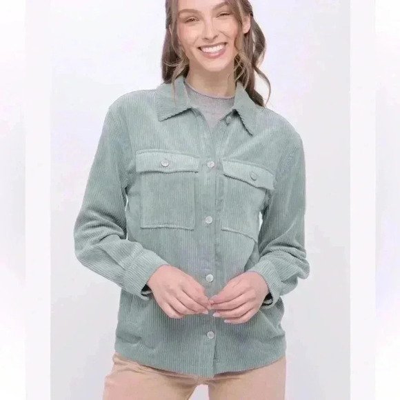 LOVE TREE oversized, corduroy, jacket, size, medium - Picture 1 of 6